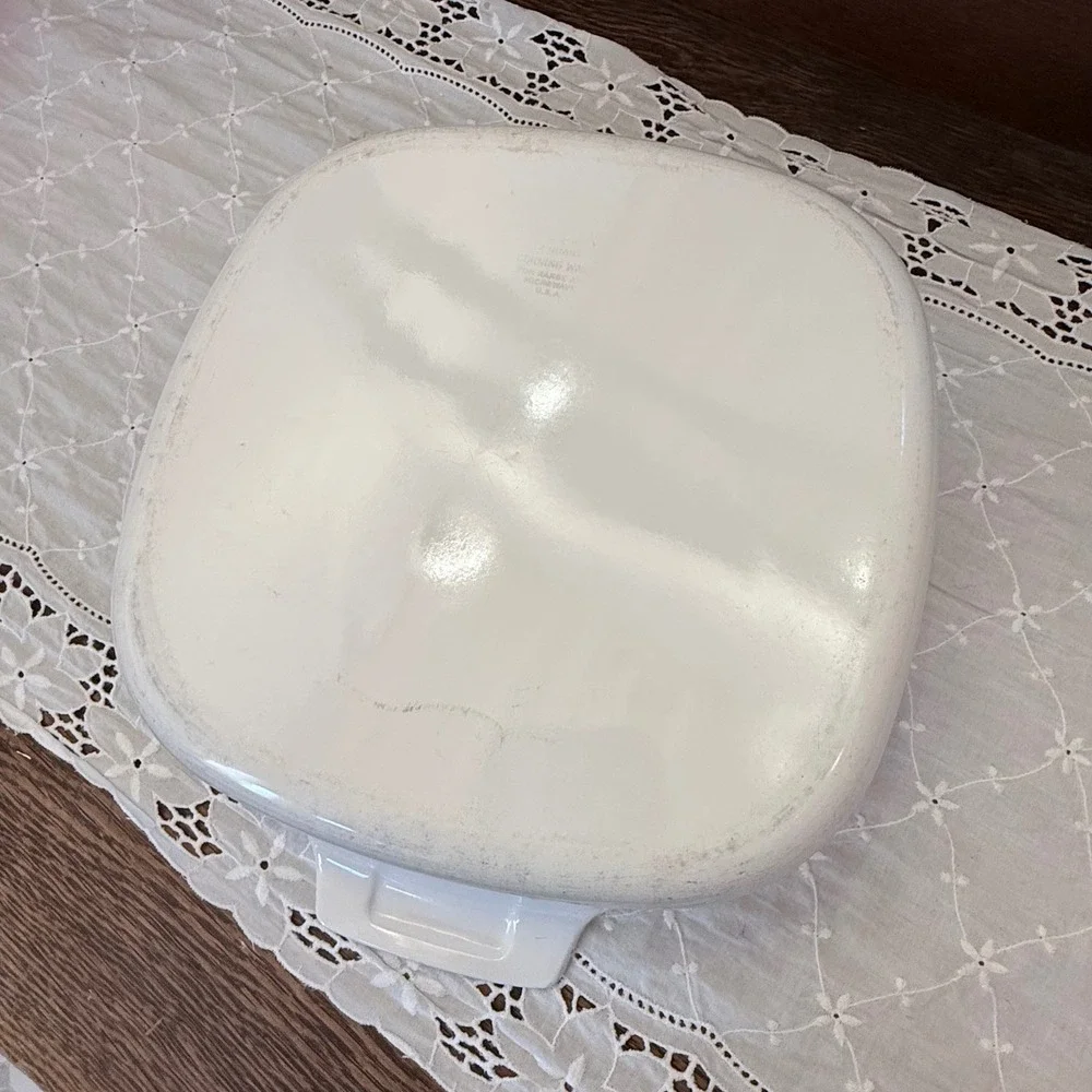 Corning Ware Friendship Casserole Dish 2 Quart White Blue‎ Bird Floral A-2-B USA